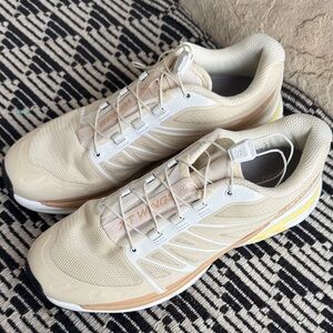 Salomon Cream and White Women Sneakers
